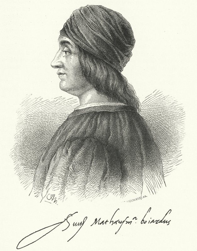 Matteo Maria Boiardo, italienischer Renaissance-Dichter (Stich) von German School