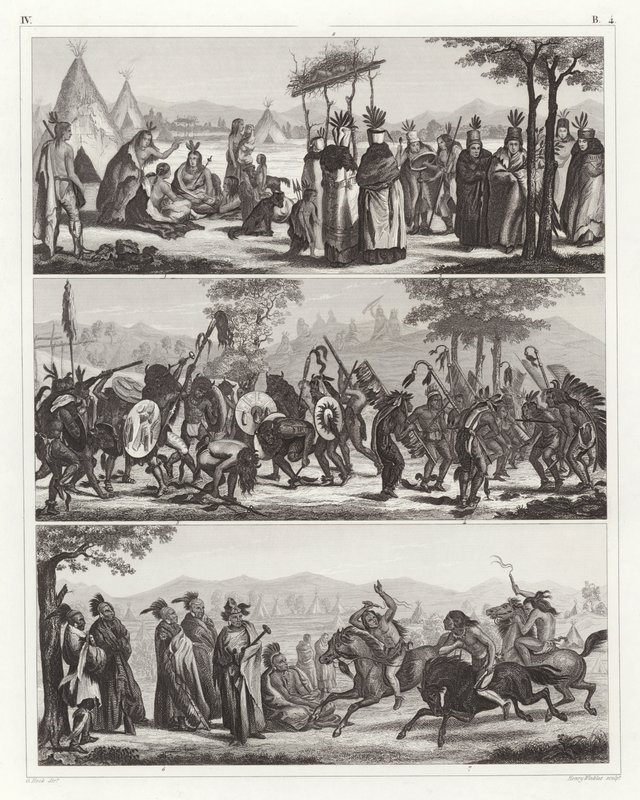 Indianer (Gravur) von German School