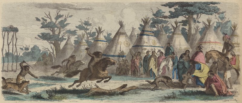 Indianer im Rennen von German School