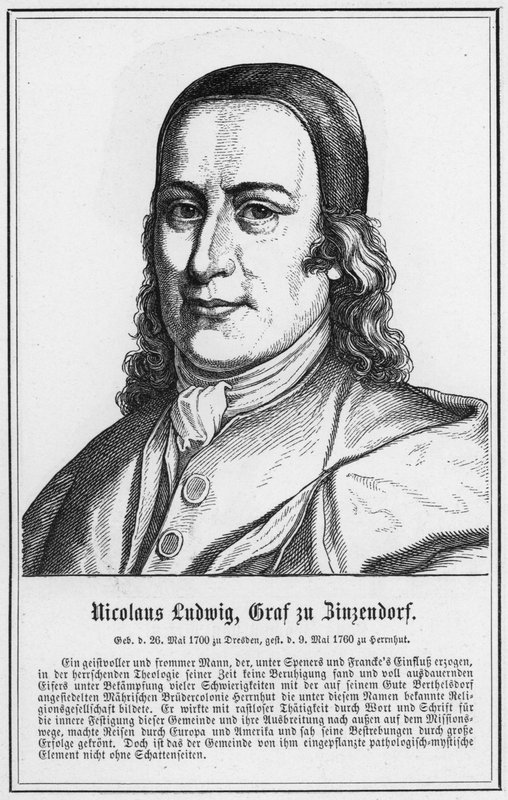 Nicolaus Ludwig, Graf zu Zinzendorf von German School