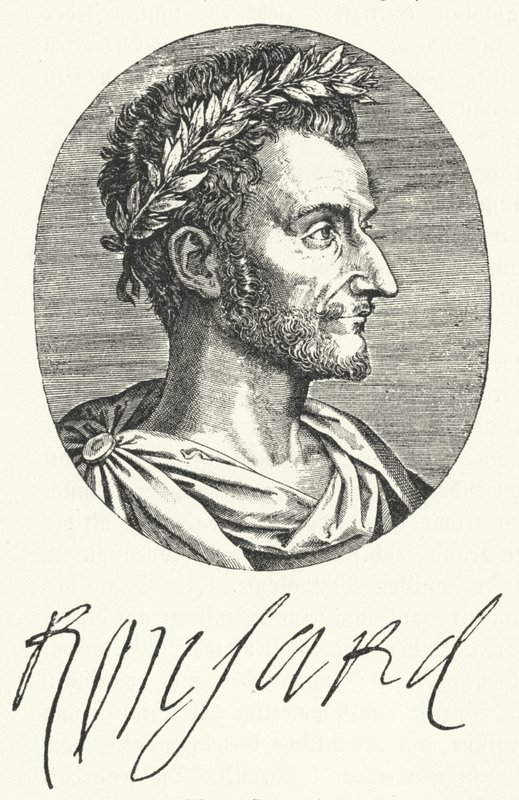 Pierre de Ronsard, französischer Dichter (Gravur) von German School