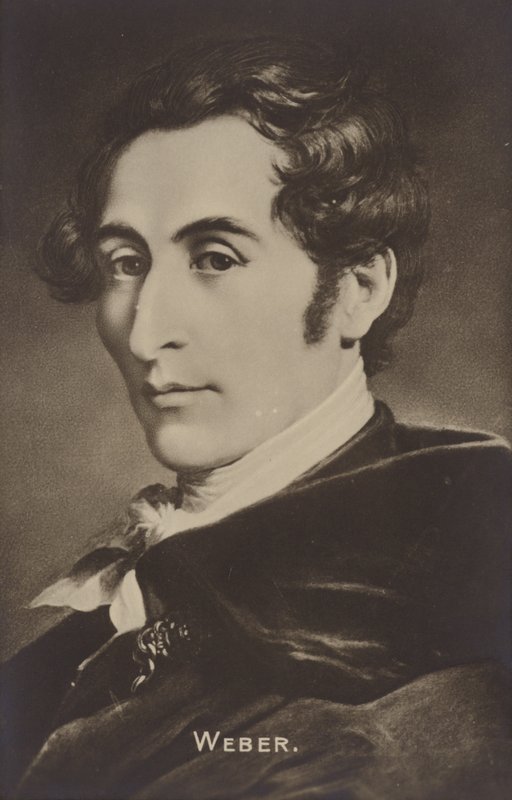 Porträt von Carl Maria von Weber von German School