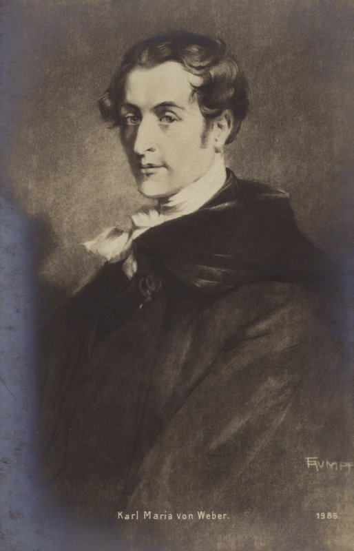 Porträt von Carl Maria von Weber von German School