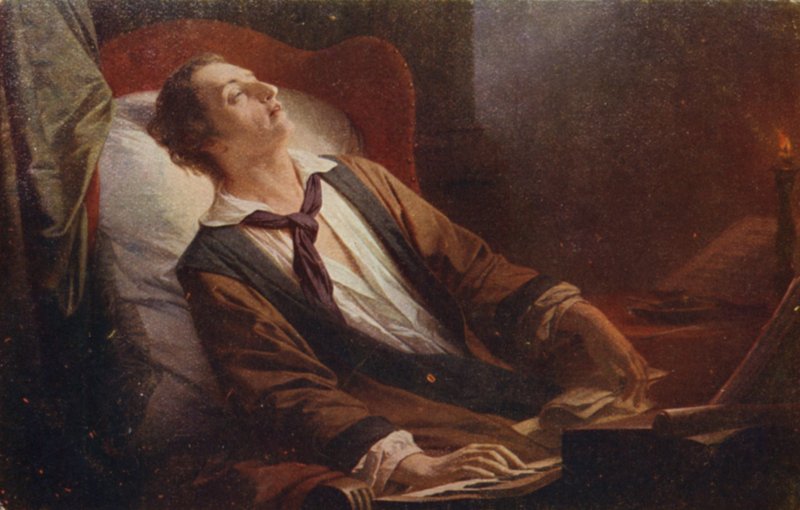 Porträt von Carl Maria von Weber von German School