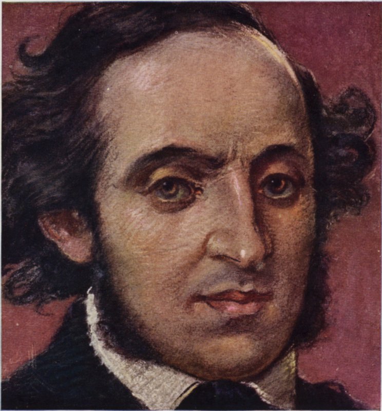 Porträt von Felix Mendelssohn von German School