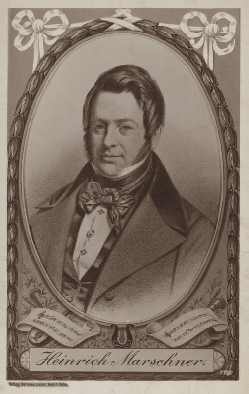 Porträt von Heinrich Marschner von German School