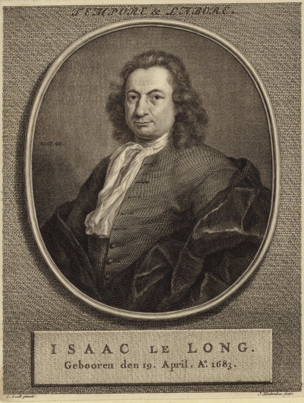 Porträt von Isaac le Long von German School