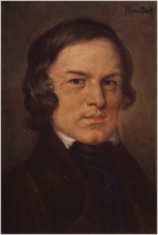 Porträt von Robert Schumann von German School