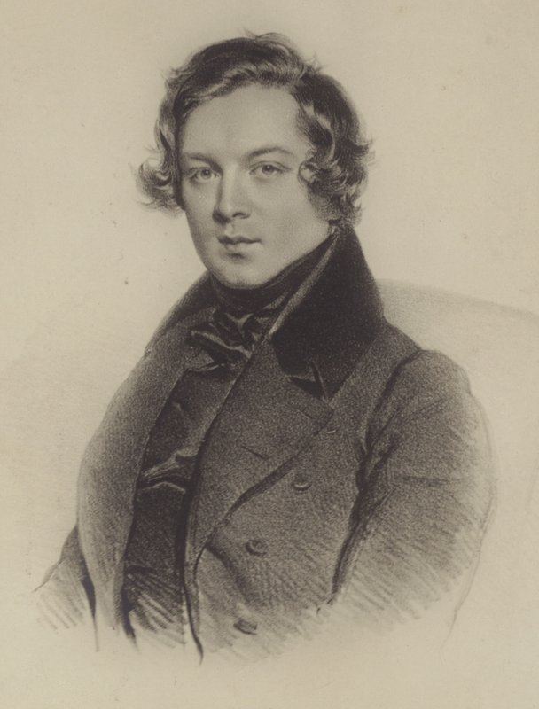 Porträt von Robert Schumann von German School