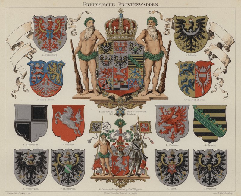 Preußische Provinzwappen von German School