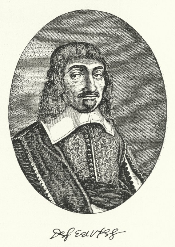 René Descartes, französischer Philosoph (Stich) von German School