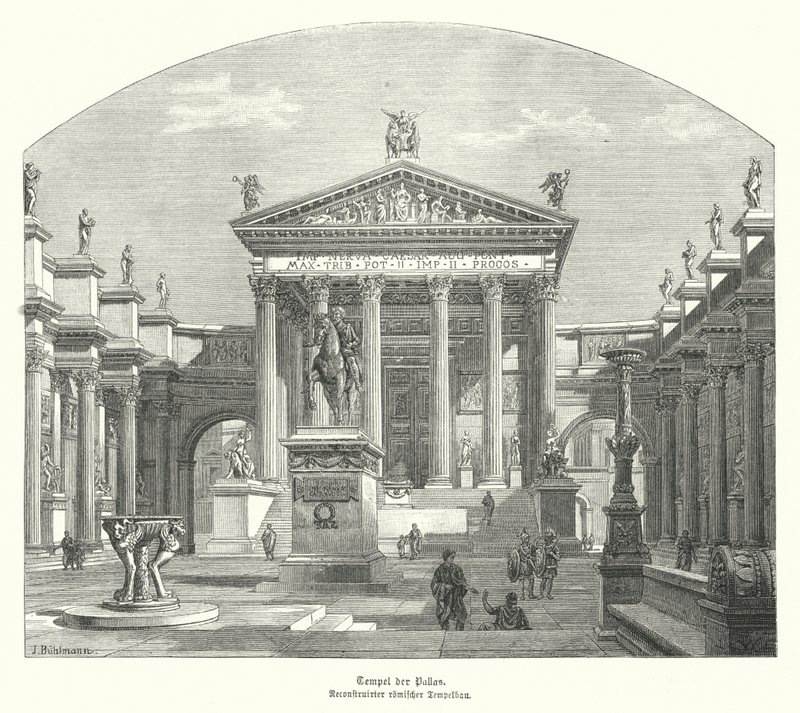 Römischer Tempel der Pallas von German School