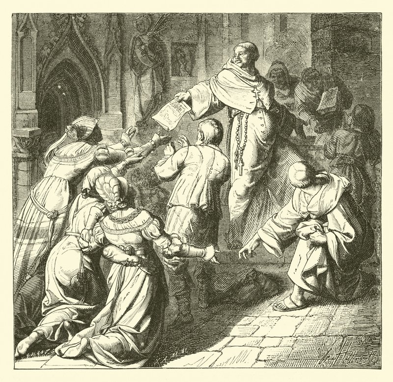 Verkauf von Ablässen von German School