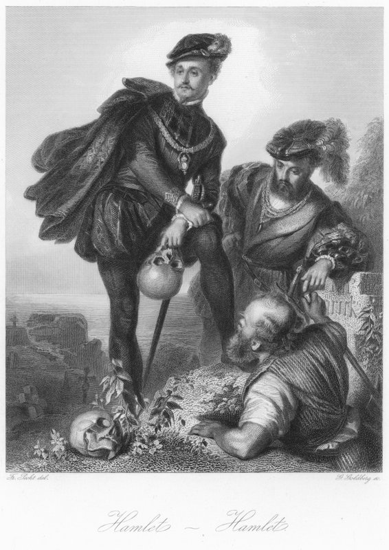 Szene aus Hamlet von German School