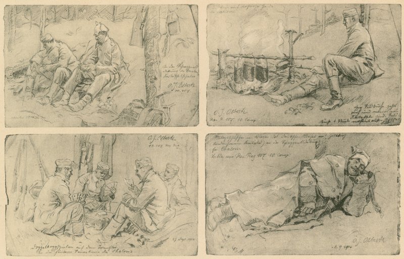 Soldaten an der Westfront von German School
