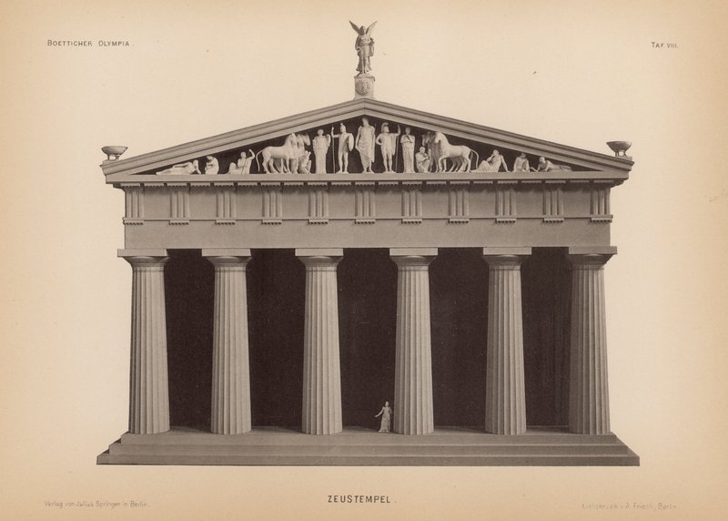 Tempel des Zeus, Olympia, Griechenland von German School