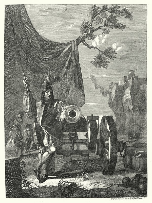 Die Kanone (Gravur) von German School