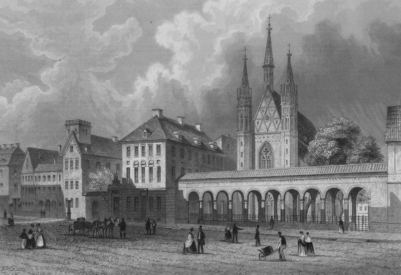 Die Klosterkirche und Klosterstraße, Berlin von German School