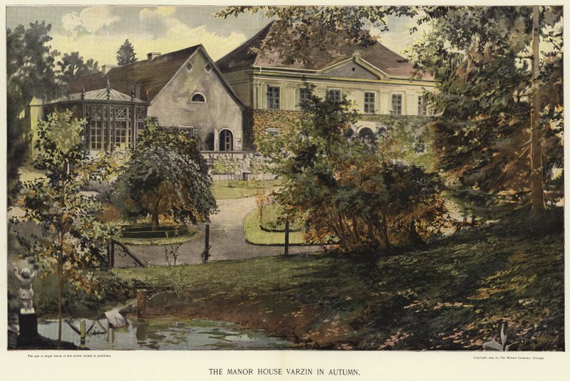 Das Herrenhaus Varzin im Herbst von German School