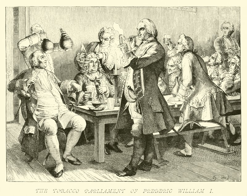 Das Tabakskollegium von Friedrich Wilhelm I. von German School