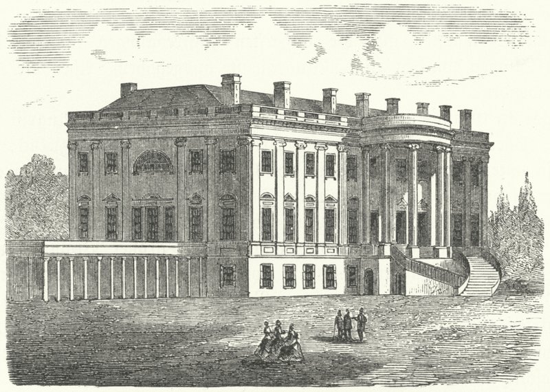 Das Weiße Haus, Washington DC (Stich) von German School