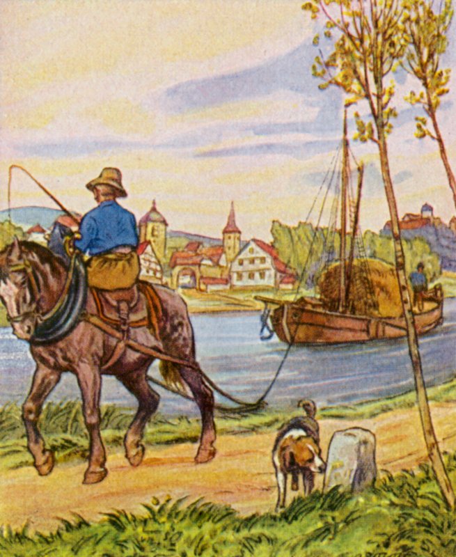 Treidelschiff von German School