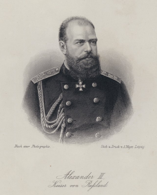 Zar Alexander III. von Russland von German School