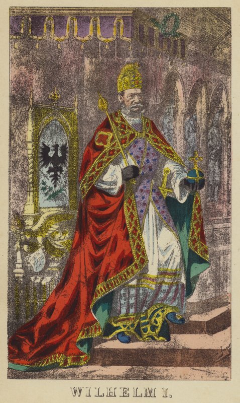 Wilhelm I (kolorierte Gravur) von German School