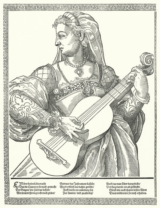 Frau spielt Gitarre von German School