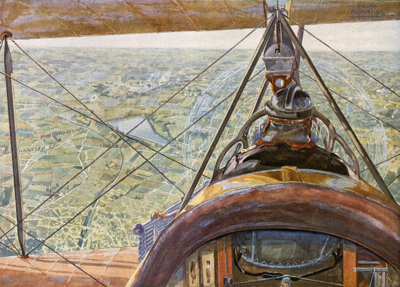 Ypern aus einem deutschen Flugzeug von German School