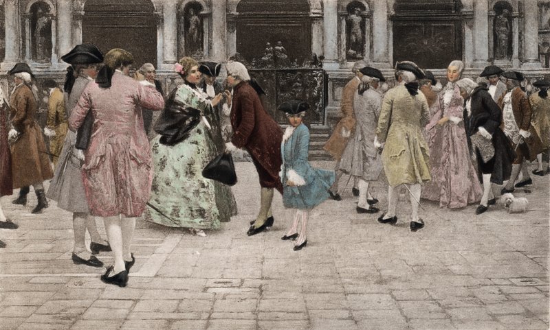 Die Promenade von Giacomo Favretto