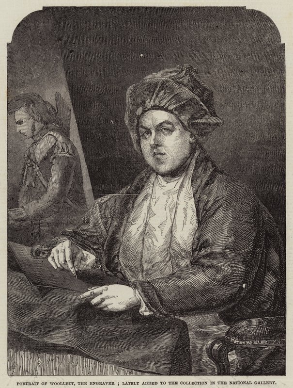 Porträt von Woollett, dem Graveur; kürzlich zur Sammlung in der National Gallery hinzugefügt von Gilbert Stuart