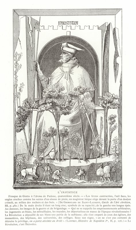 Ungerechtigkeit von Giotto di Bondone