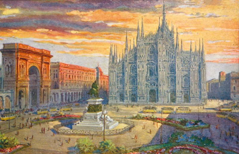 Mailand: Piazza del Duomo von Giovanni Guerzoni