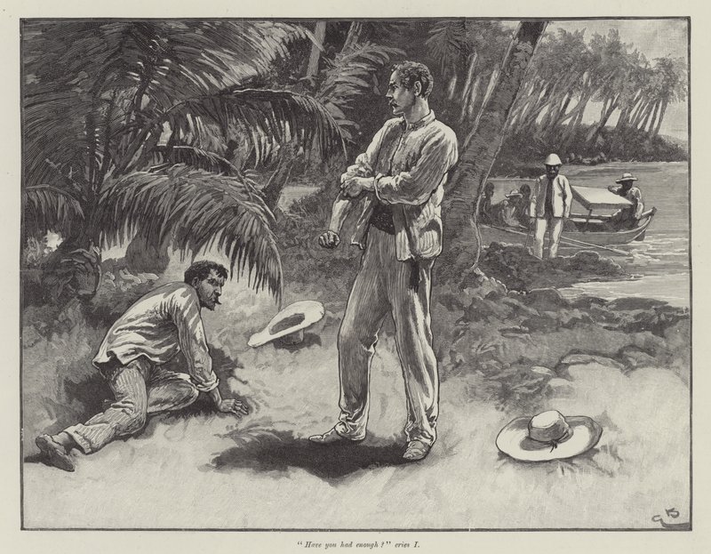 Uma oder der Strand von Falesa, von Robert Louis Stevenson von Gordon Frederick Browne