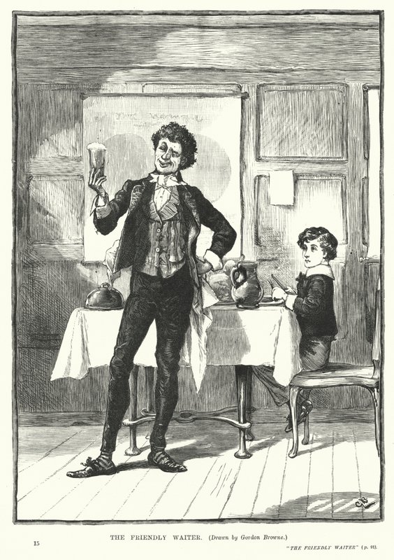 Der freundliche Kellner von Gordon Frederick (after) Browne