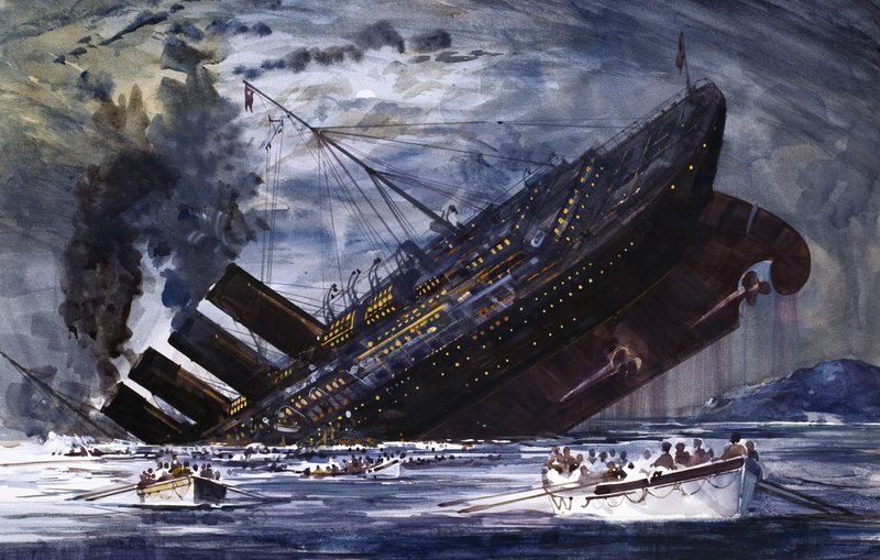 Der Untergang der Titanic von Graham Coton