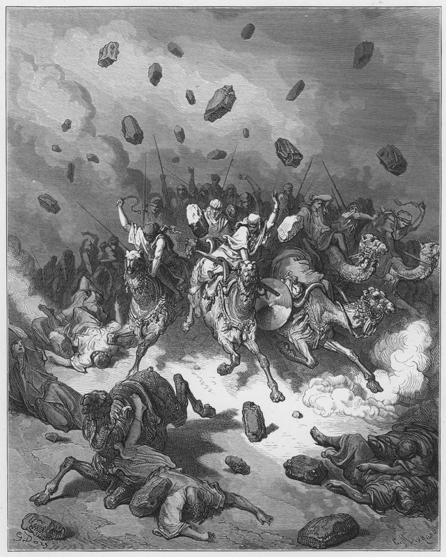 Zerstörung der Armee der Amoriter von Gustave Dore