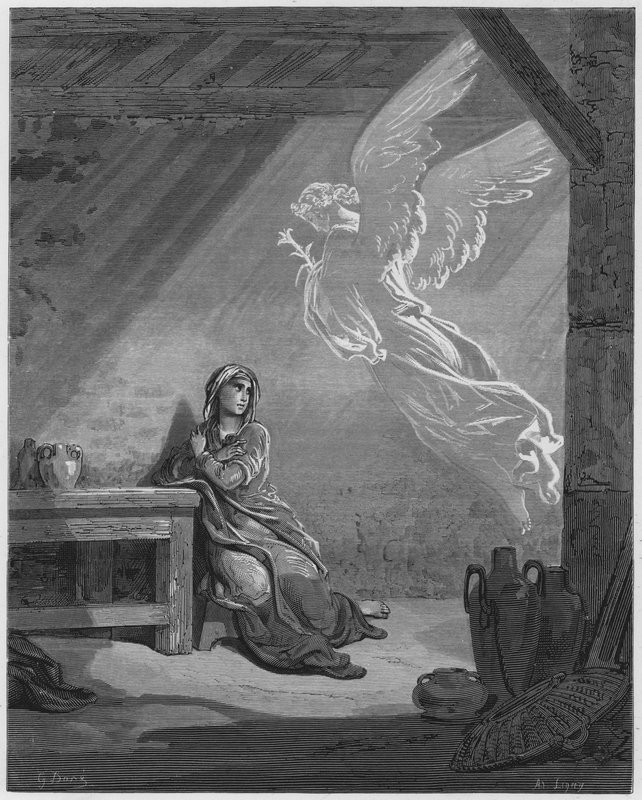 Die Verkündigung von Gustave Dore