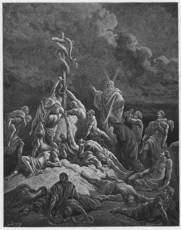 Die eherne Schlange von Gustave Dore