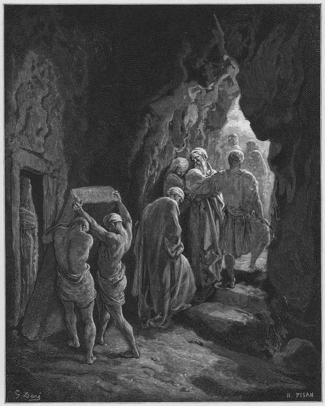 Das Begräbnis von Sarah von Gustave Dore