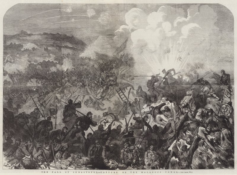 Der Fall von Sebastopol, Eroberung des Malakoff-Turms von Gustave Dore