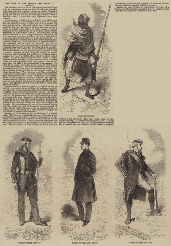 Skizzen der spanischen Expedition nach Marokko von Gustave Janet