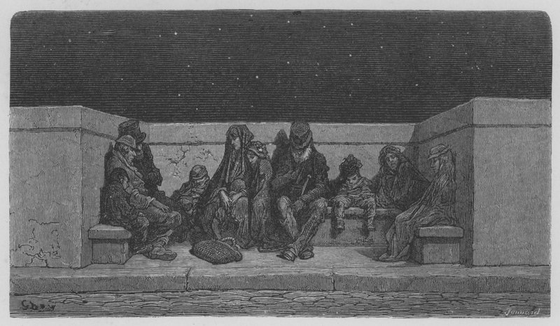 Unter freiem Himmel von Gustave after Dore