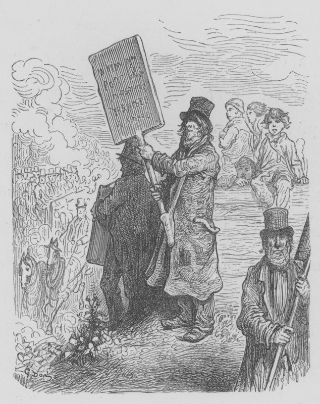 Wandernde Plakate von Gustave after Dore