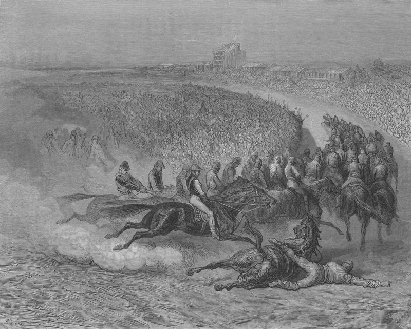Derby, Die Kurve von Gustave after Dore