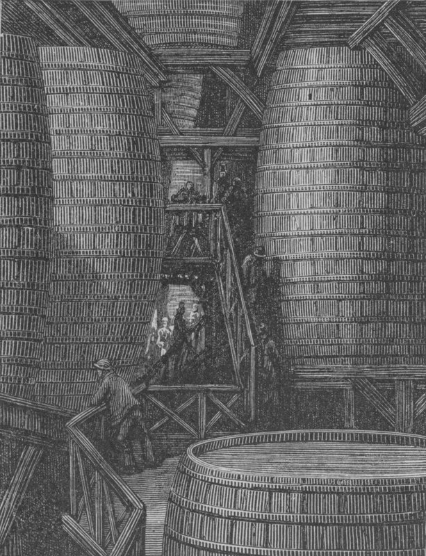Inneres einer Brauerei von Gustave after Dore