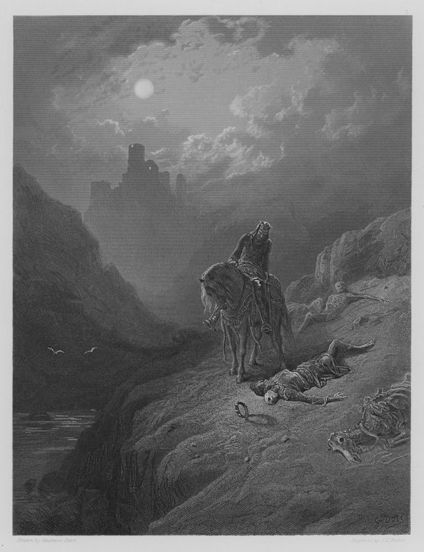 König Artus entdeckt die Skelette der Brüder von Gustave after Dore