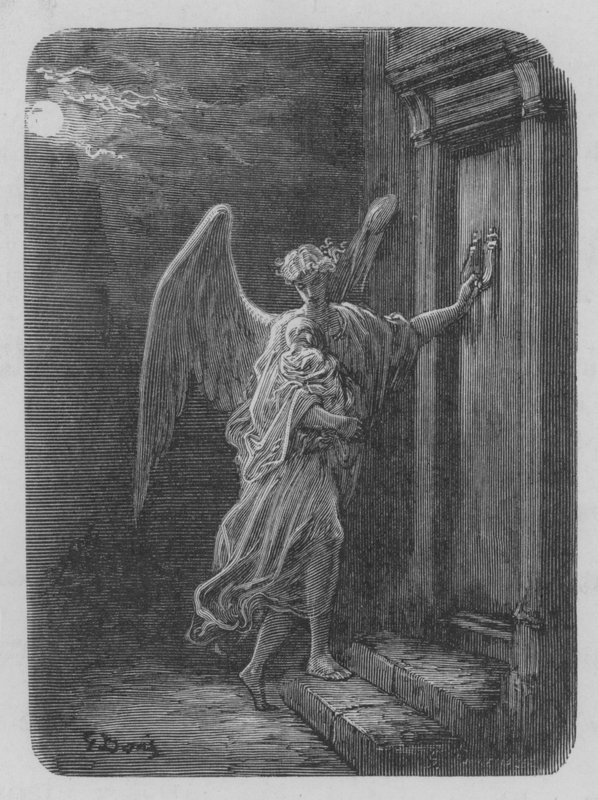 Der Engel der Barmherzigkeit von Gustave after Dore