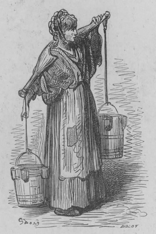 Die Milchfrau von Gustave after Dore